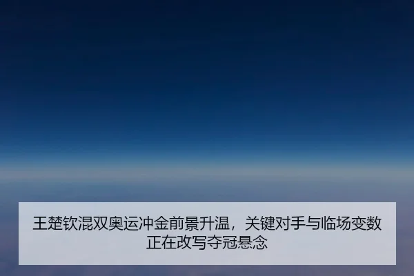 王楚钦混双奥运冲金前景升温，关键对手与临场变数正在改写夺冠悬念